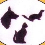 Dog, cat, and ferret silhouette